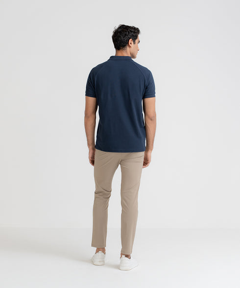 Men's Zipper Polo Shirt